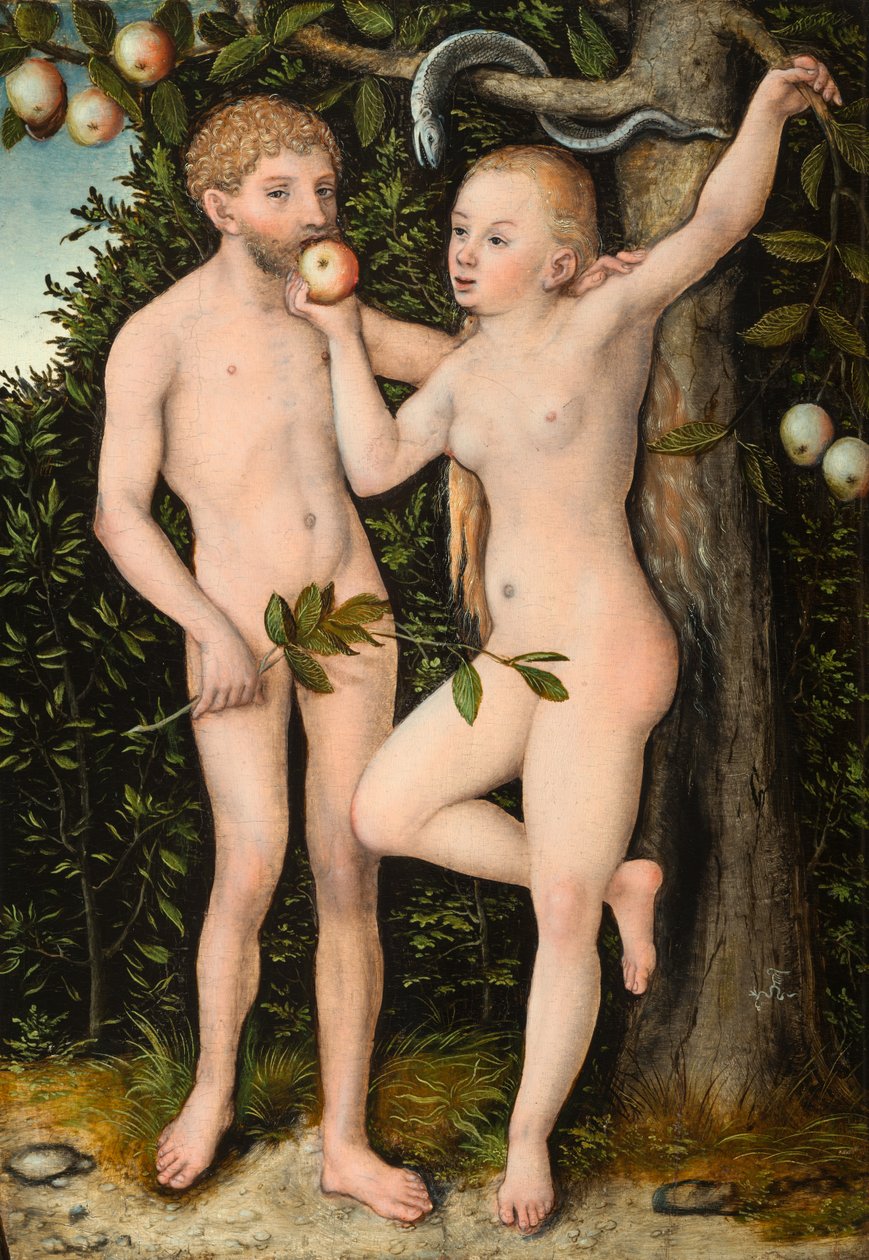 Adão e Eva de Lucas Cranach the Elder