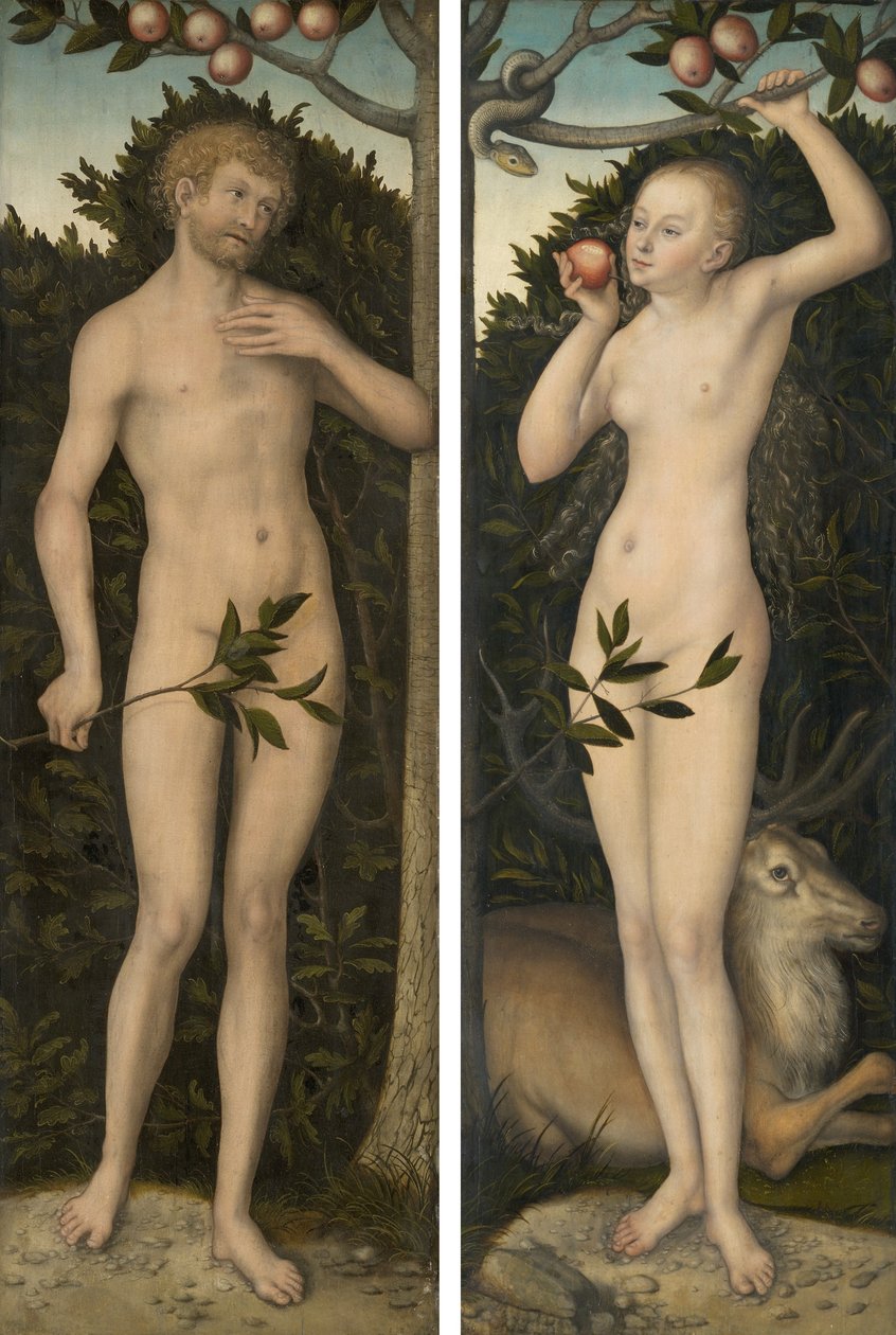 Adão e Eva de Lucas Cranach the Elder