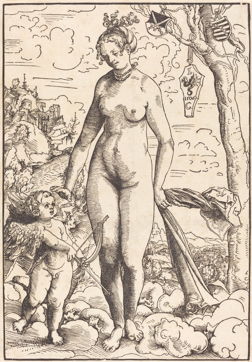 Vênus e Cupido de Lucas Cranach the Elder