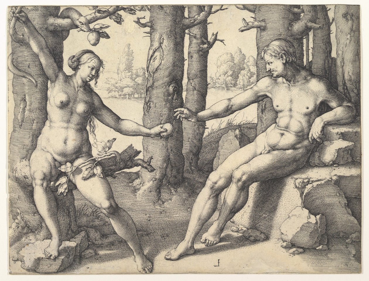 Queda do Homem, 1530. de Lucas van Leyden