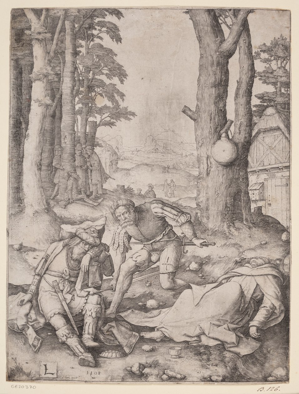 Muhammad e o monge Sérgio de Lucas van Leyden