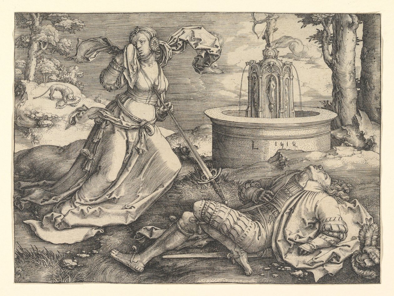 Pyramus e Thisbe, 1514. de Lucas van Leyden