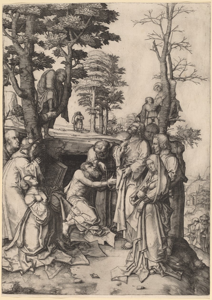 A Ressurreição de Lázaro de Lucas van Leyden