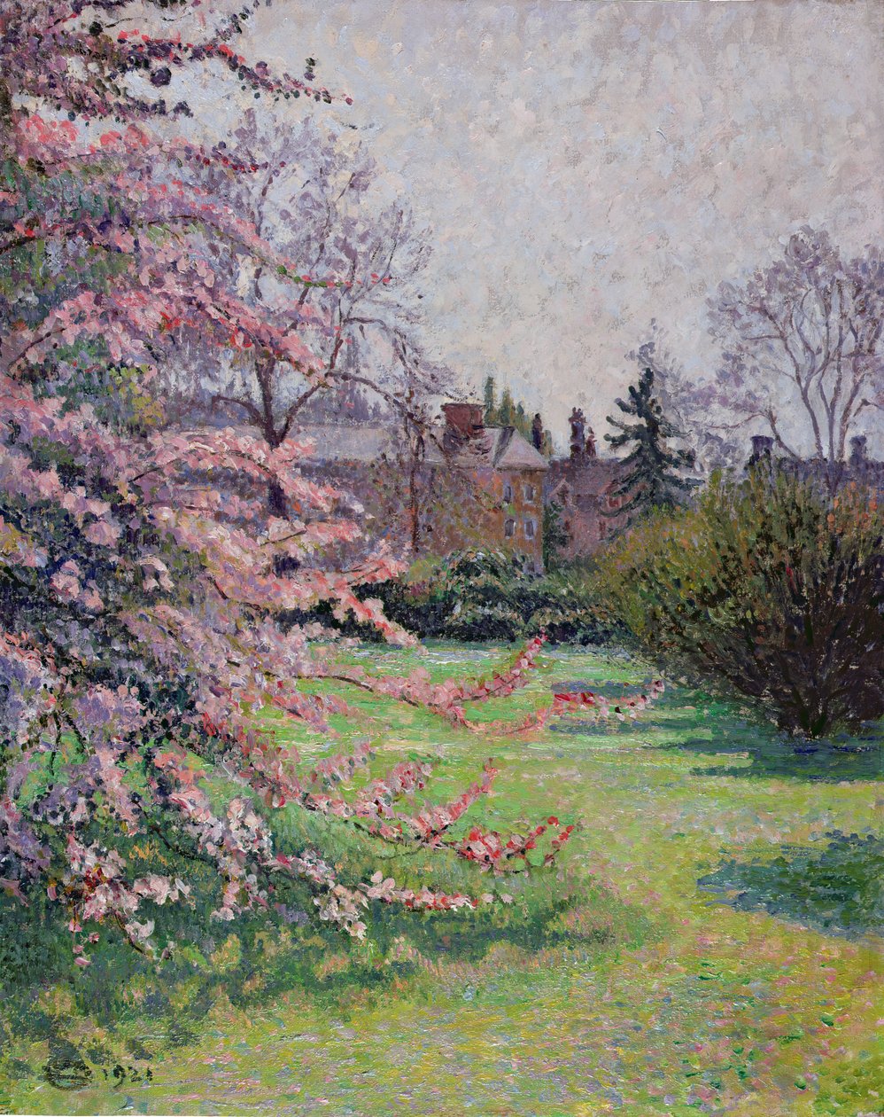 Flor de macieira japonesa, Kew, 1921 de Lucien Pissarro