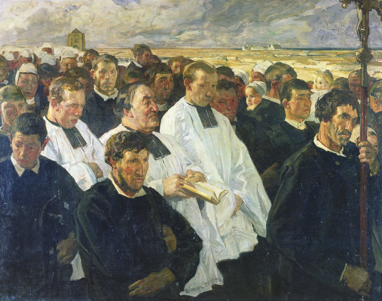 Procissão para Penmarch, 1900 de Lucien Simon