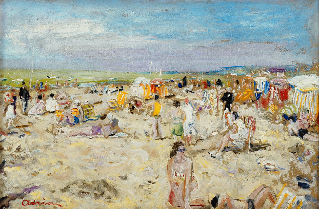 Na praia; Sur la Plage de Lucien Adrion