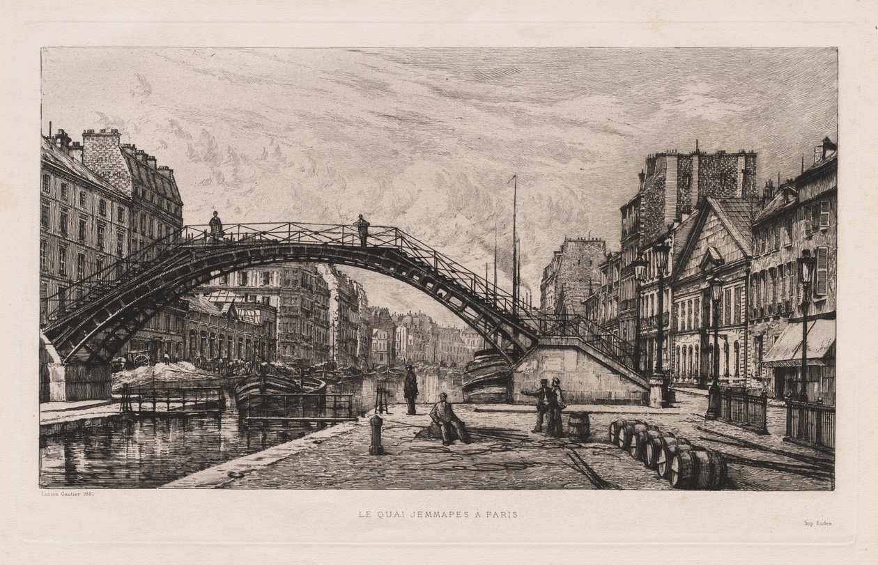 O Quai Jemmapes em Paris de Lucien Gautier