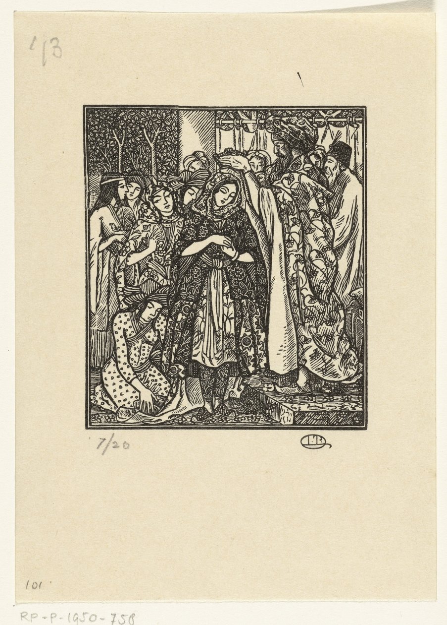 A coroação de Ester de Lucien Pissarro