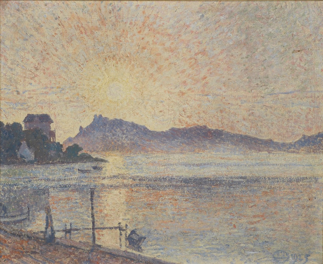 Cougoussa Point, Sunset, 1925 de Lucien Pissarro