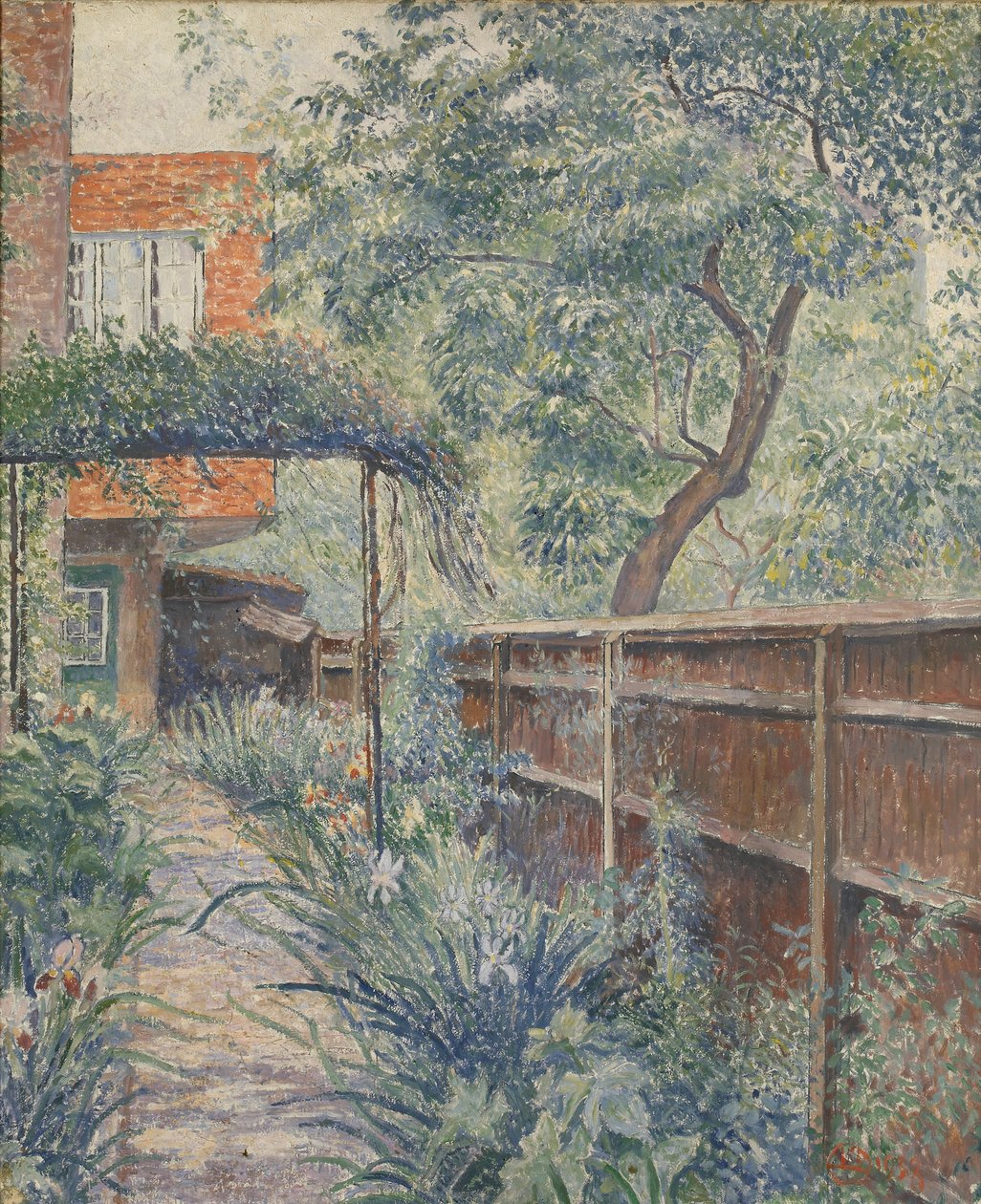 My Studio Garden, 1938 de Lucien Pissarro