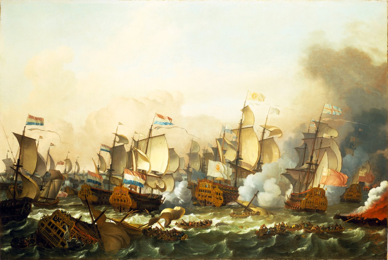 A Batalha de Barfleur de Ludolf Bakhuizen