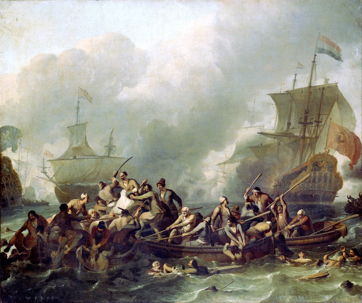 A Batalha de Texel de Ludolf Bakhuizen