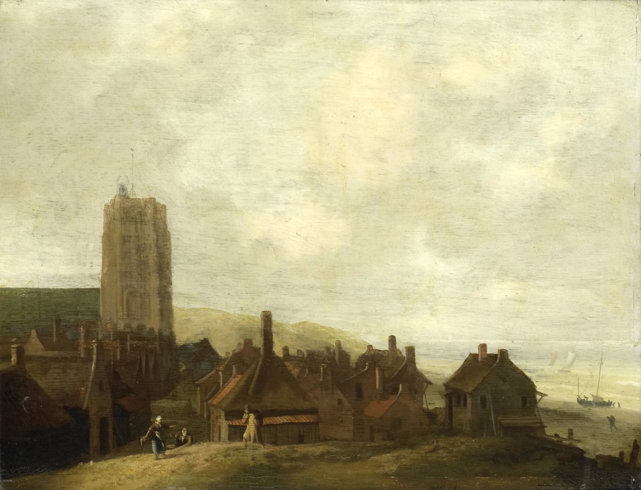 Vista de Egmond aan Zee de Ludolf Bakhuysen