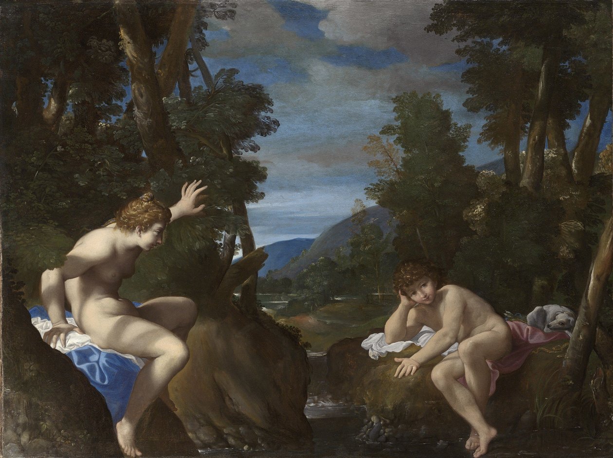 Salmacis e Hermafrodito de Ludovico Carracci
