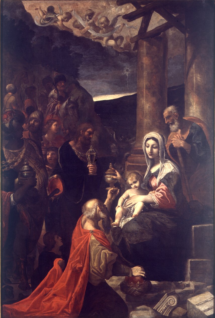 Adoração dos Reis Magos de Ludovico Carracci