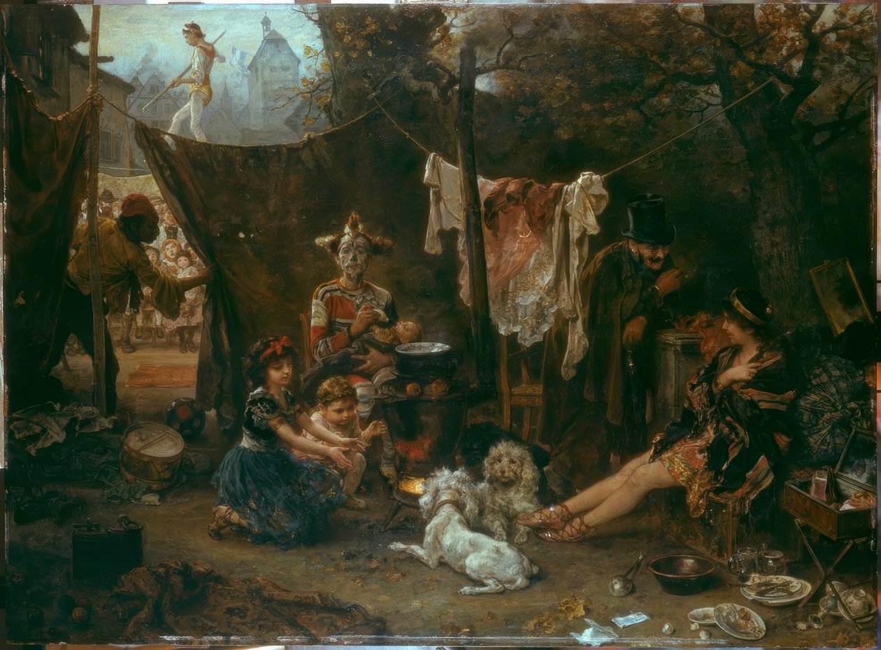 Atrás da cortina de Ludwig Knaus