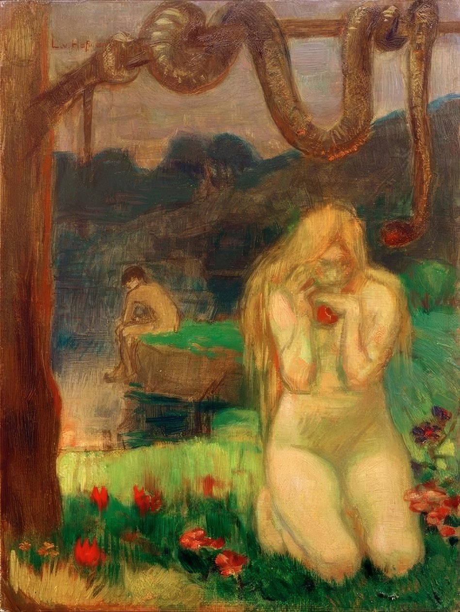 Adão e Eva de Ludwig von Hofmann