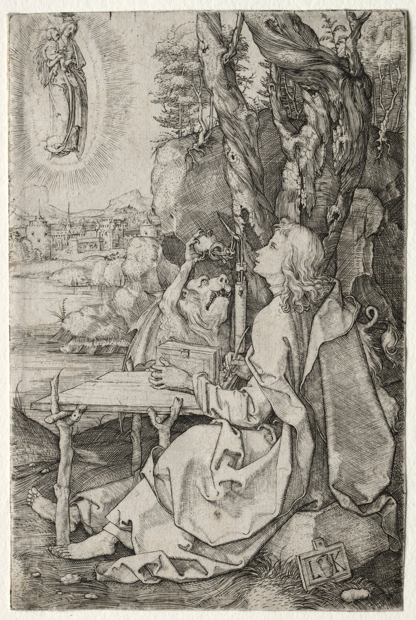 São João na Ilha de Patmos. de Ludwig Krug