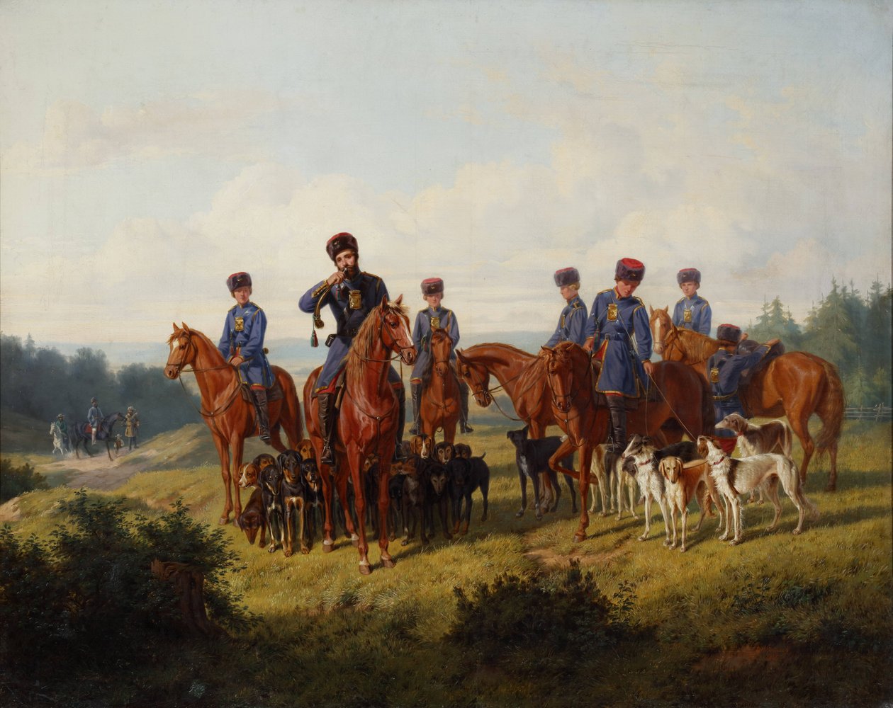 A Corrida, 1856. de Ludwig Pietsch