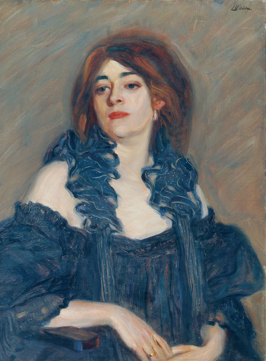 retrato de uma senhora de Ludwig Wieden