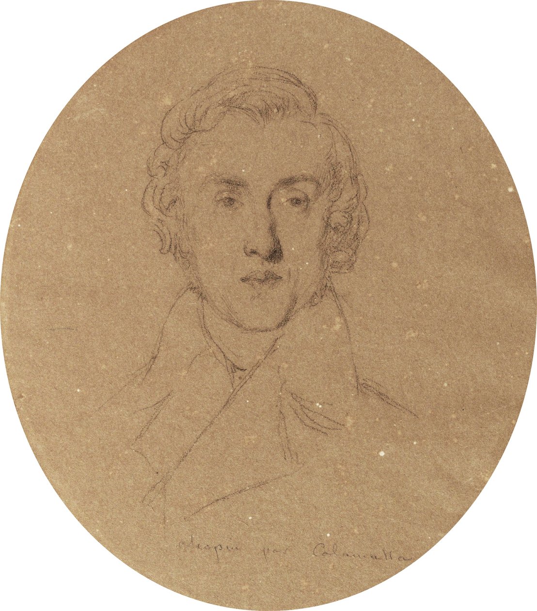 Retrato de Fryderyk Chopin de Luigi Calamatta