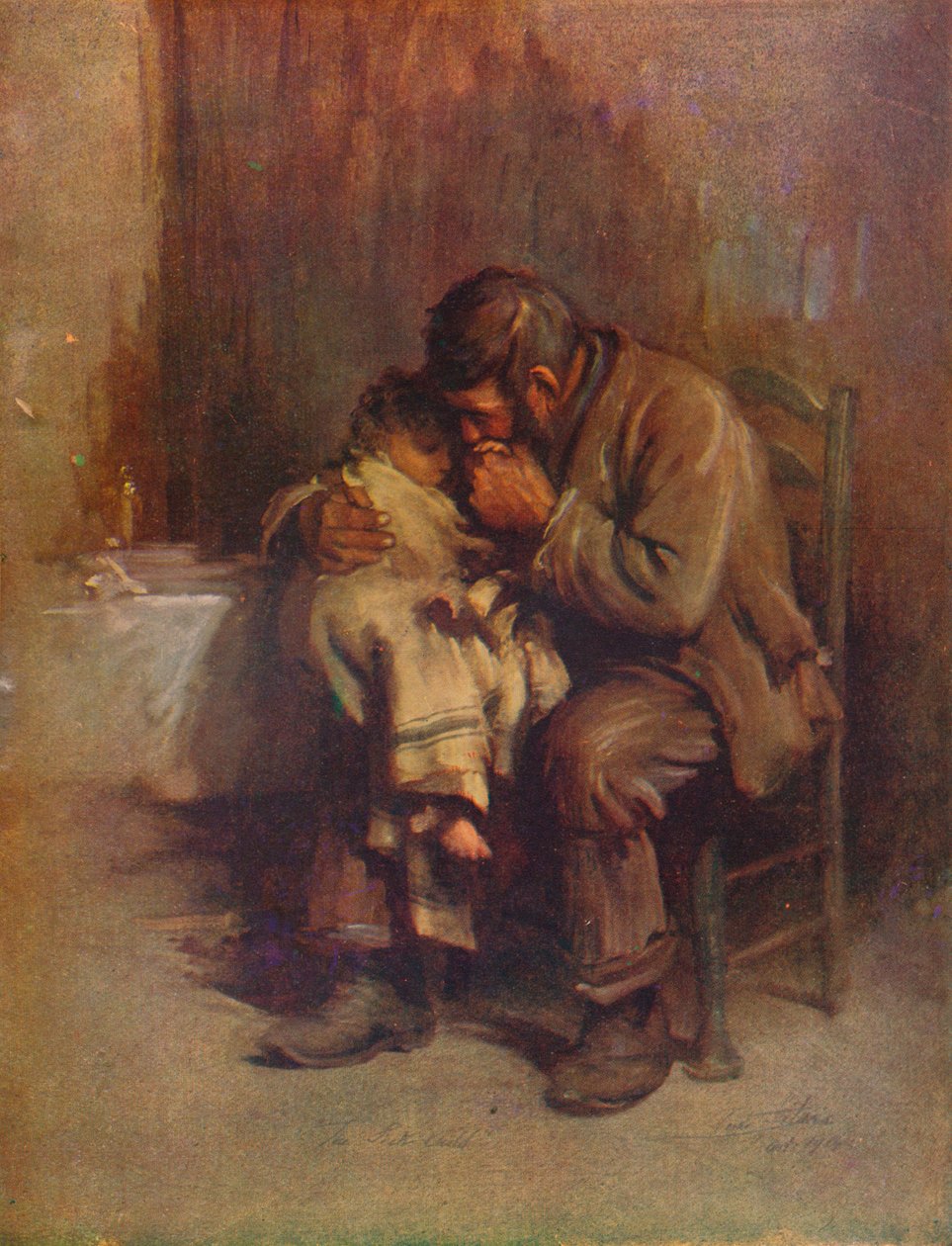 "Sem Mãe", c1899, 1914 de Luke Fildes