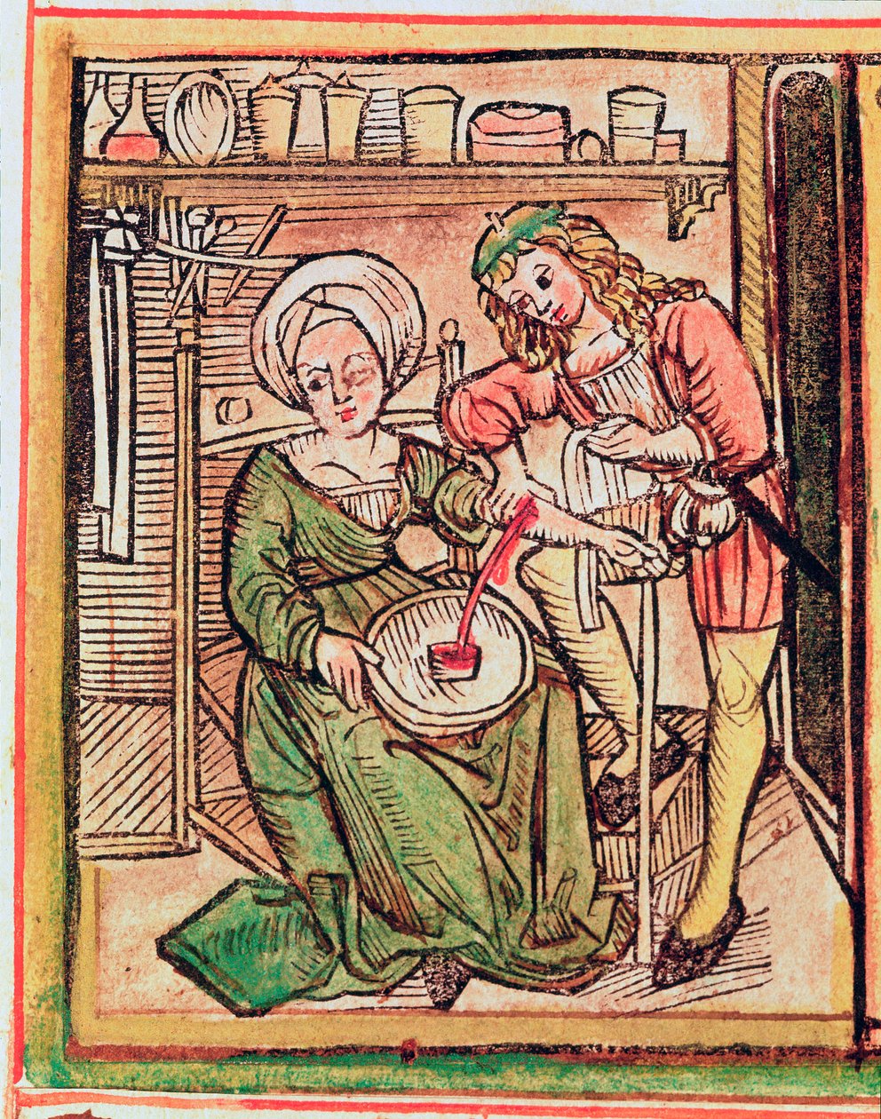 Sangue deixando, de &39;Tractatus de Pestilencia&39; de M, Albik