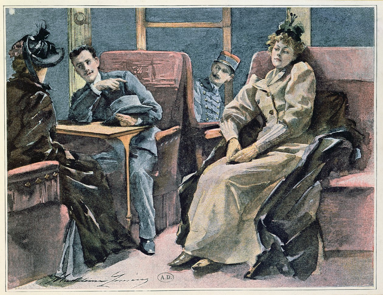Cena em um trem, de Madeleine Lemaire