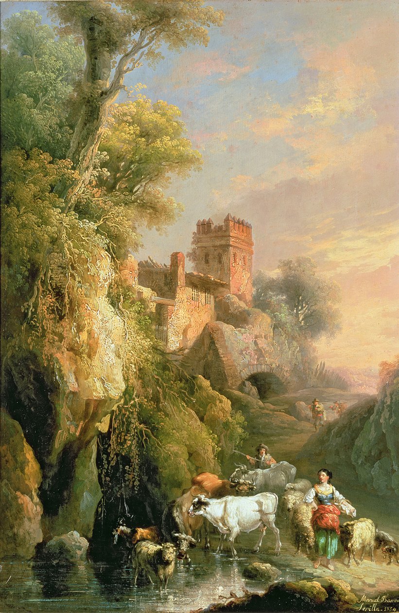 Paisagem espanhola de Manuel Barron y Carrillo