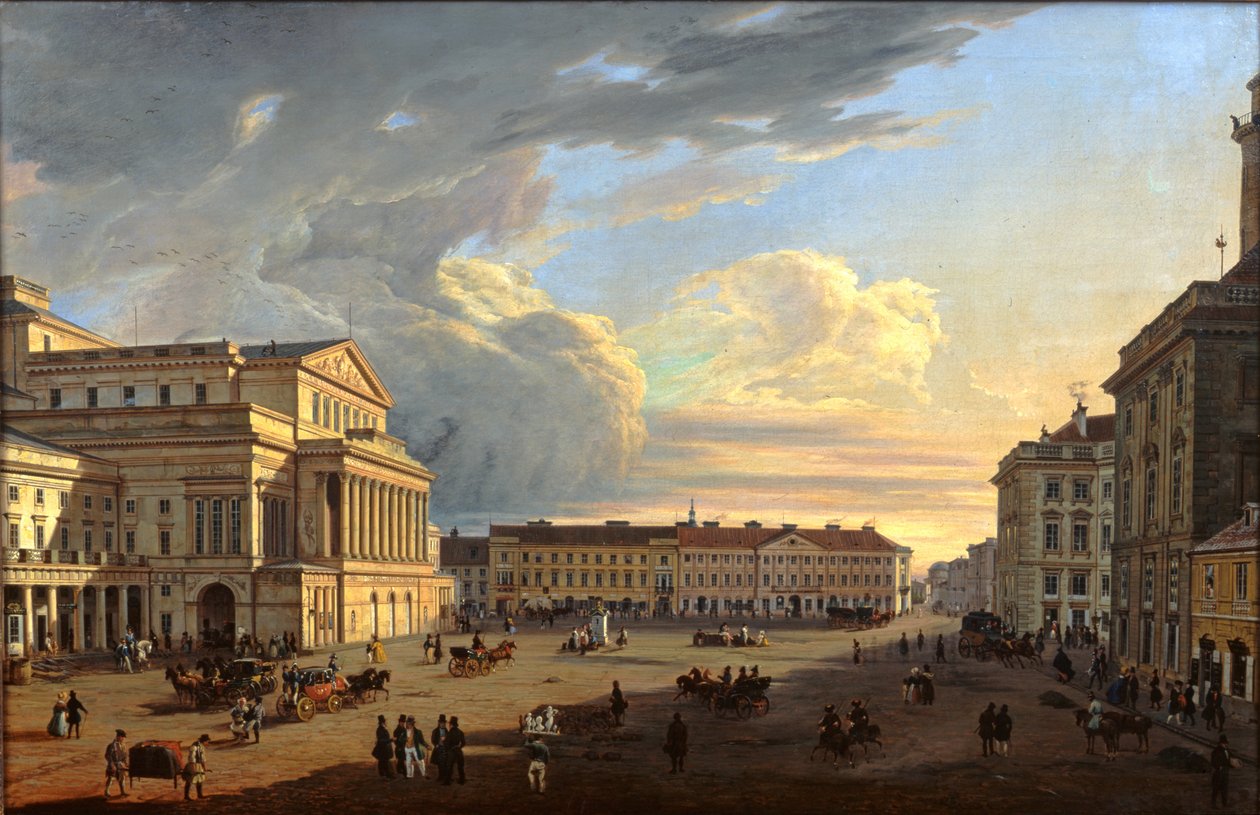 Praça do teatro em Varsóvia de Marcin Zaleski