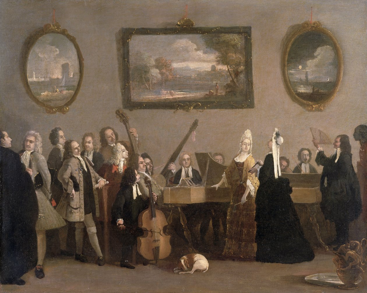 Ensaio de uma ópera, c.1709 de Marco Ricci