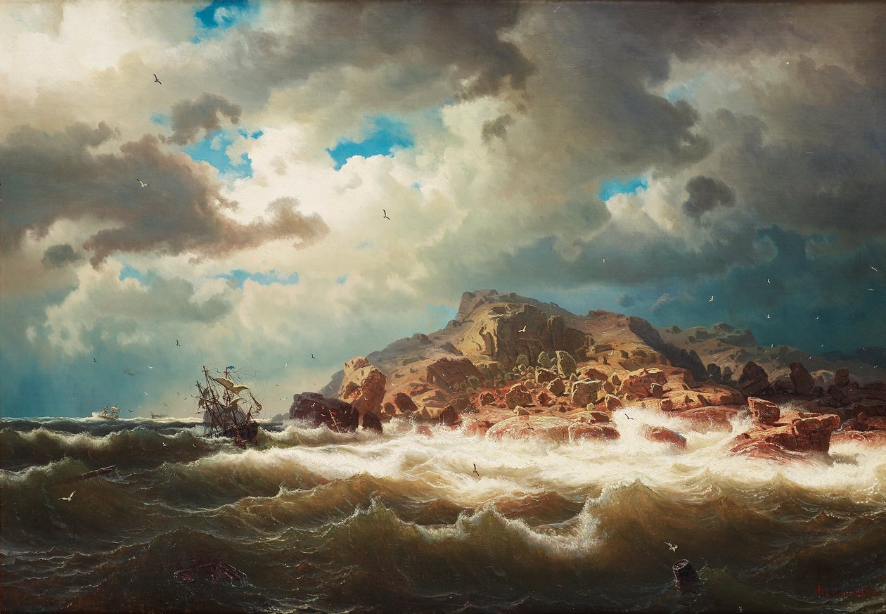 Navio pela costa de Marcus Larson