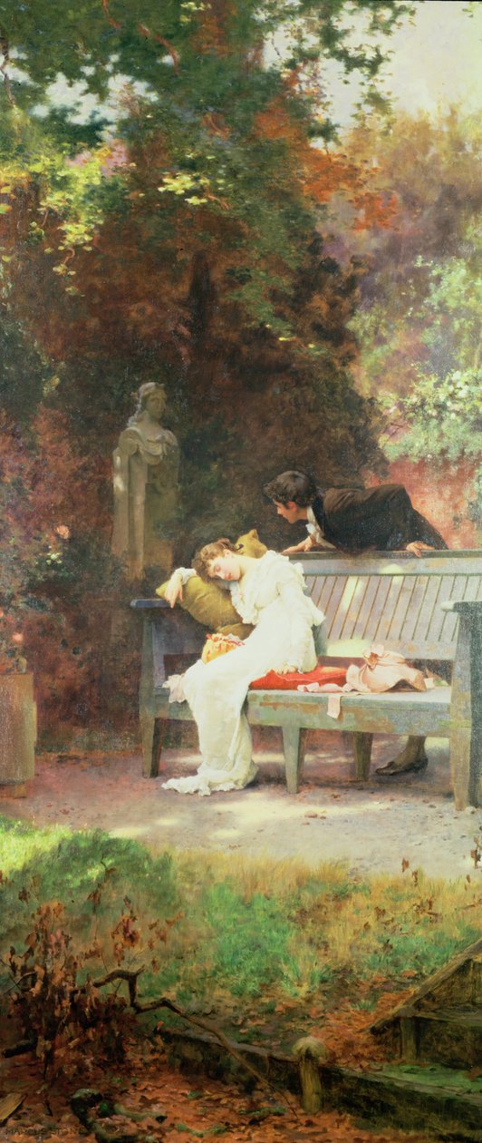 Um beijo roubado, 1894 de Marcus Stone