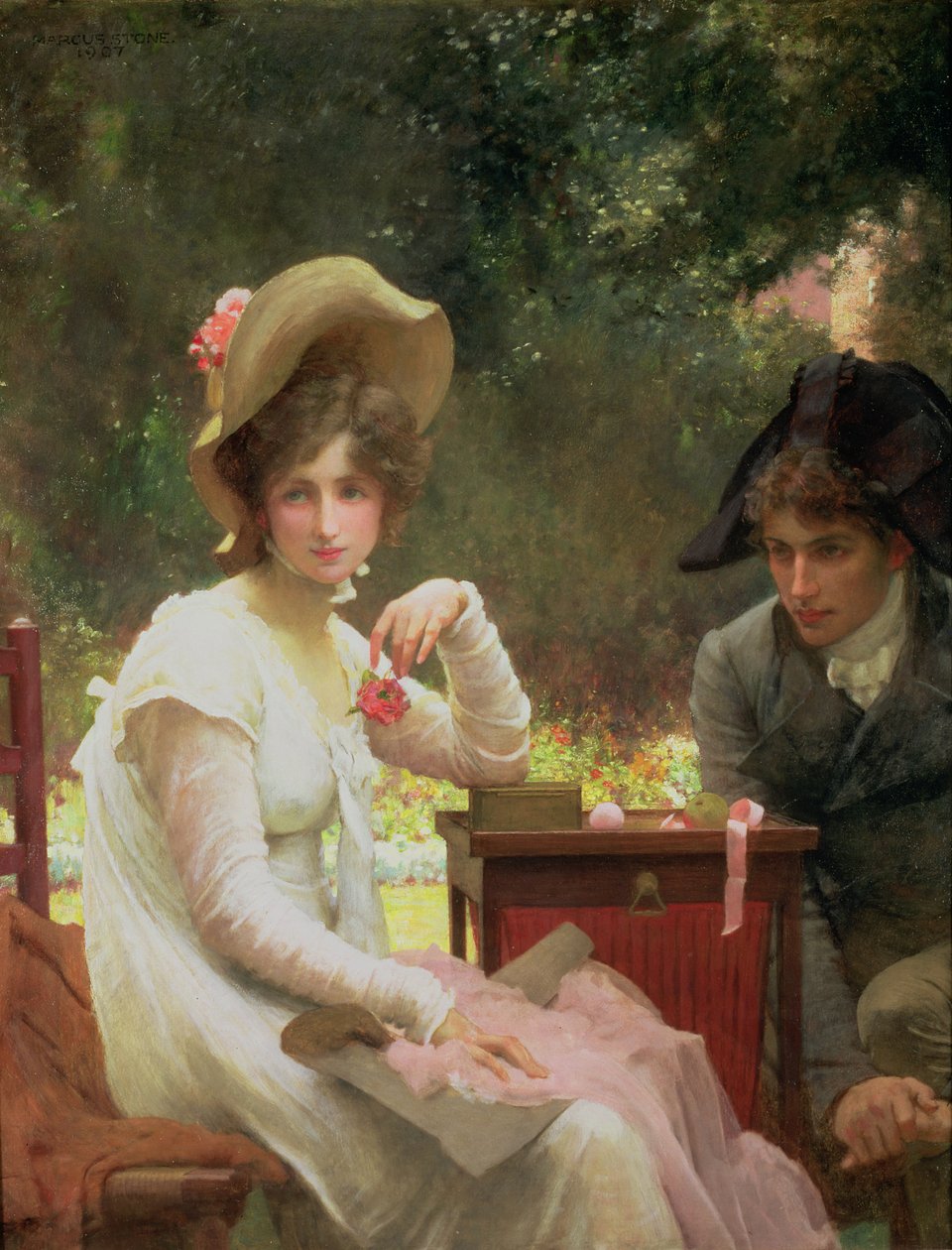 No amor, 1907 de Marcus Stone