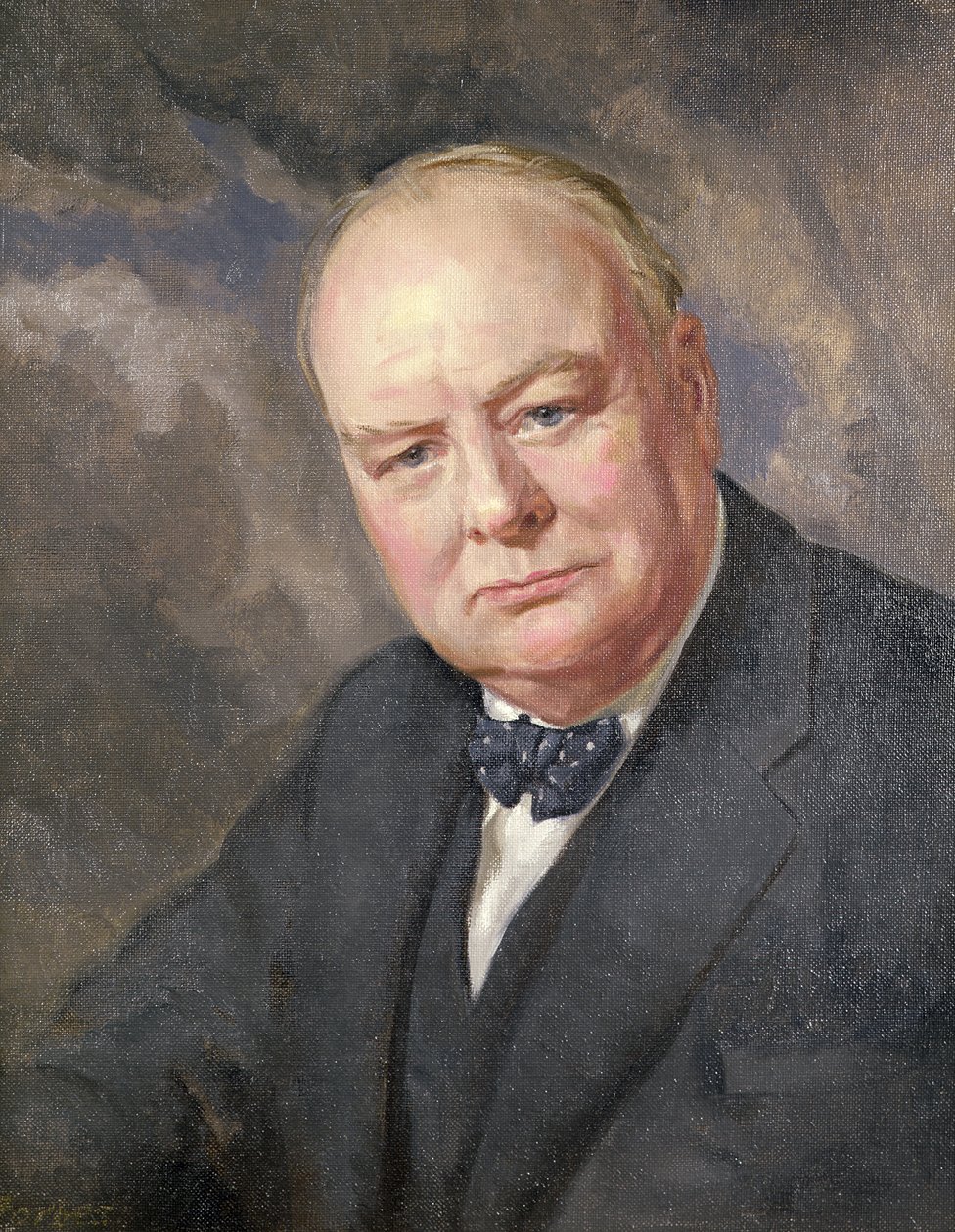 Retrato de Winston Churchill de Margery Forbes