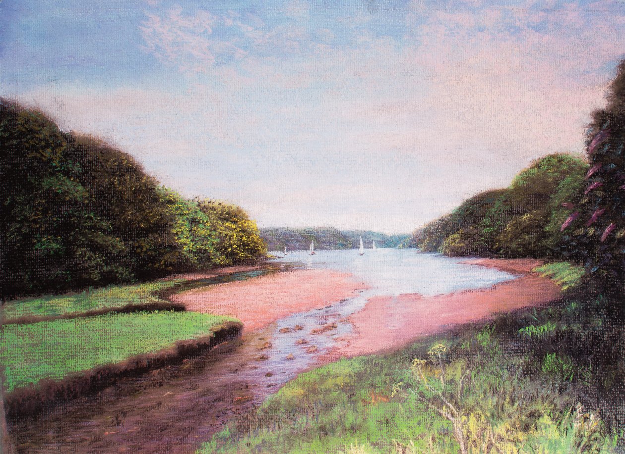 Dittisham, South Devon, 1997 (pastel) de Margo Starkey