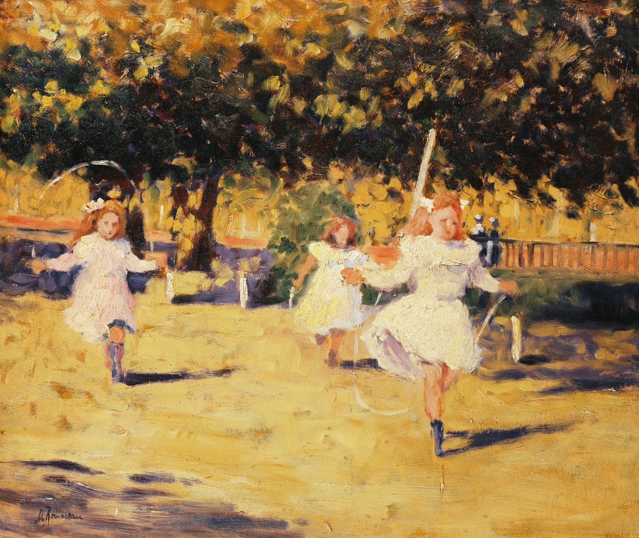 Meninas pulando corda de Marguerite Rousseau