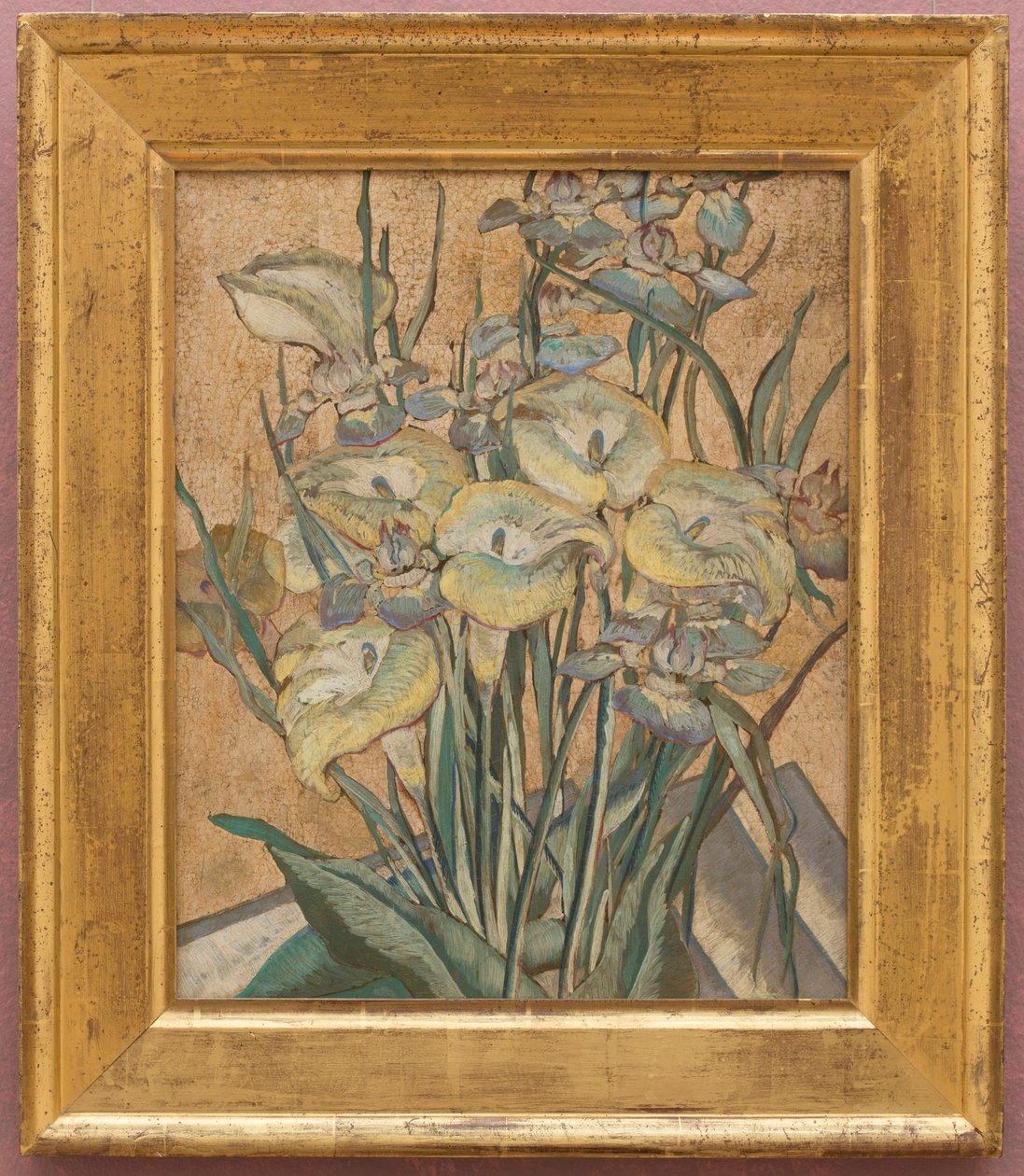 Íris e lírios de calla de Maria Oakey Dewing
