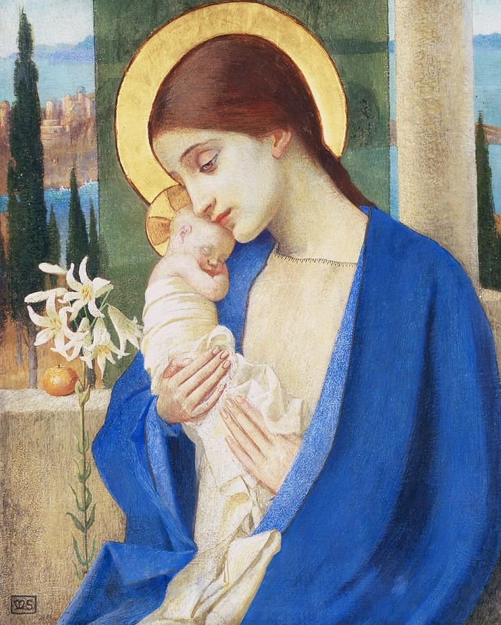 Madonna e criança de Marianne Stokes