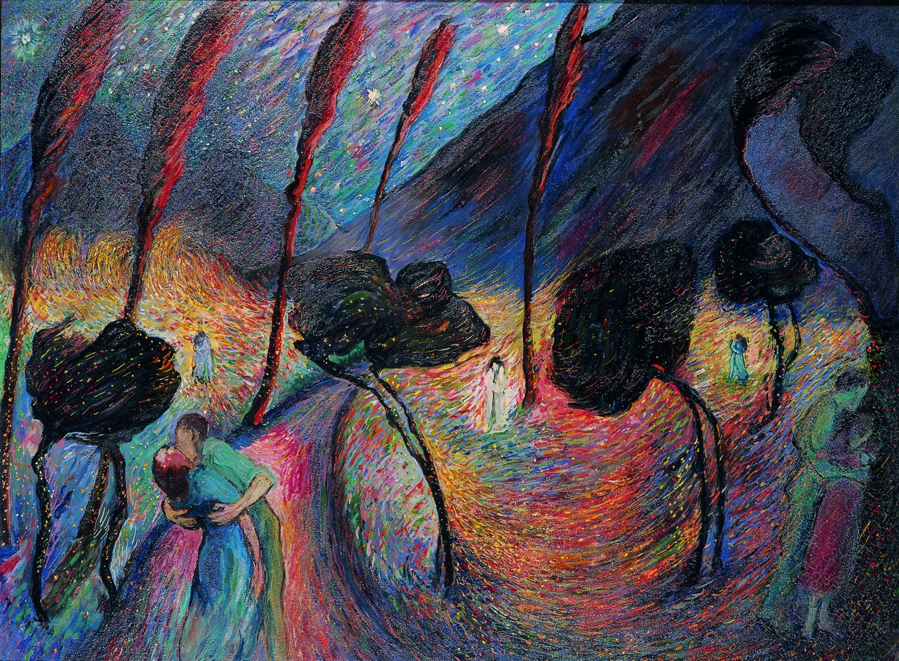 Turbilhão de Amor, c. 1917. de Marianne von Werefkin
