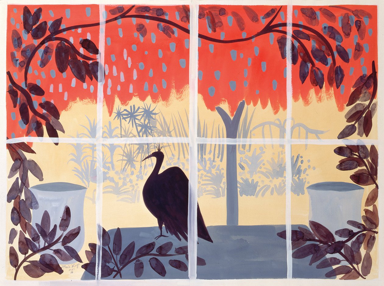 Pavão na Mesa, 1985 de Marie Hugo