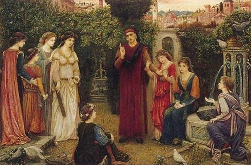 Dante em Verona de Marie Spartali Stillman