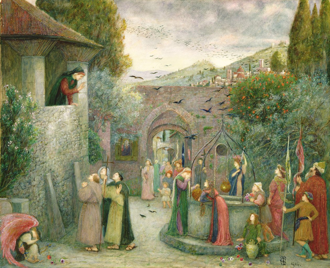 O Povo Peregrino de Marie Spartali Stillman