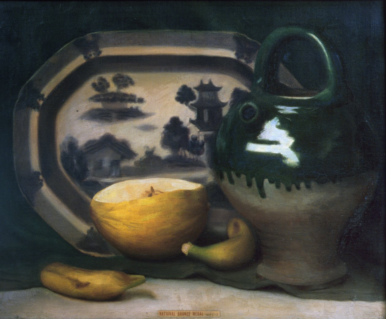 Ainda vida com melão, 1908 de Mark Gertler