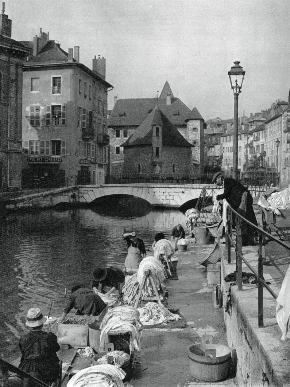 Canal Thiou, Annecy, França, 1937 de Martin Hurlimann