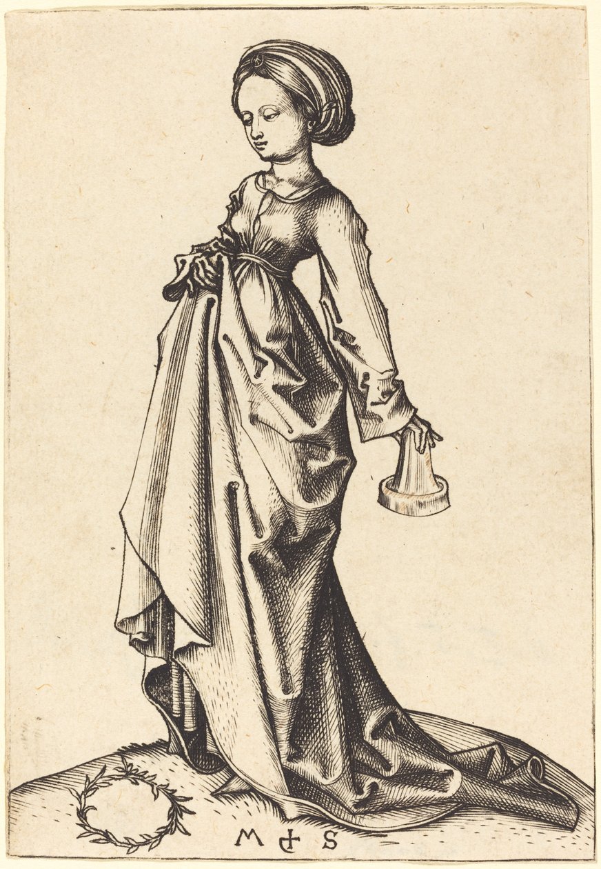 Segunda virgem tola de Martin Schongauer
