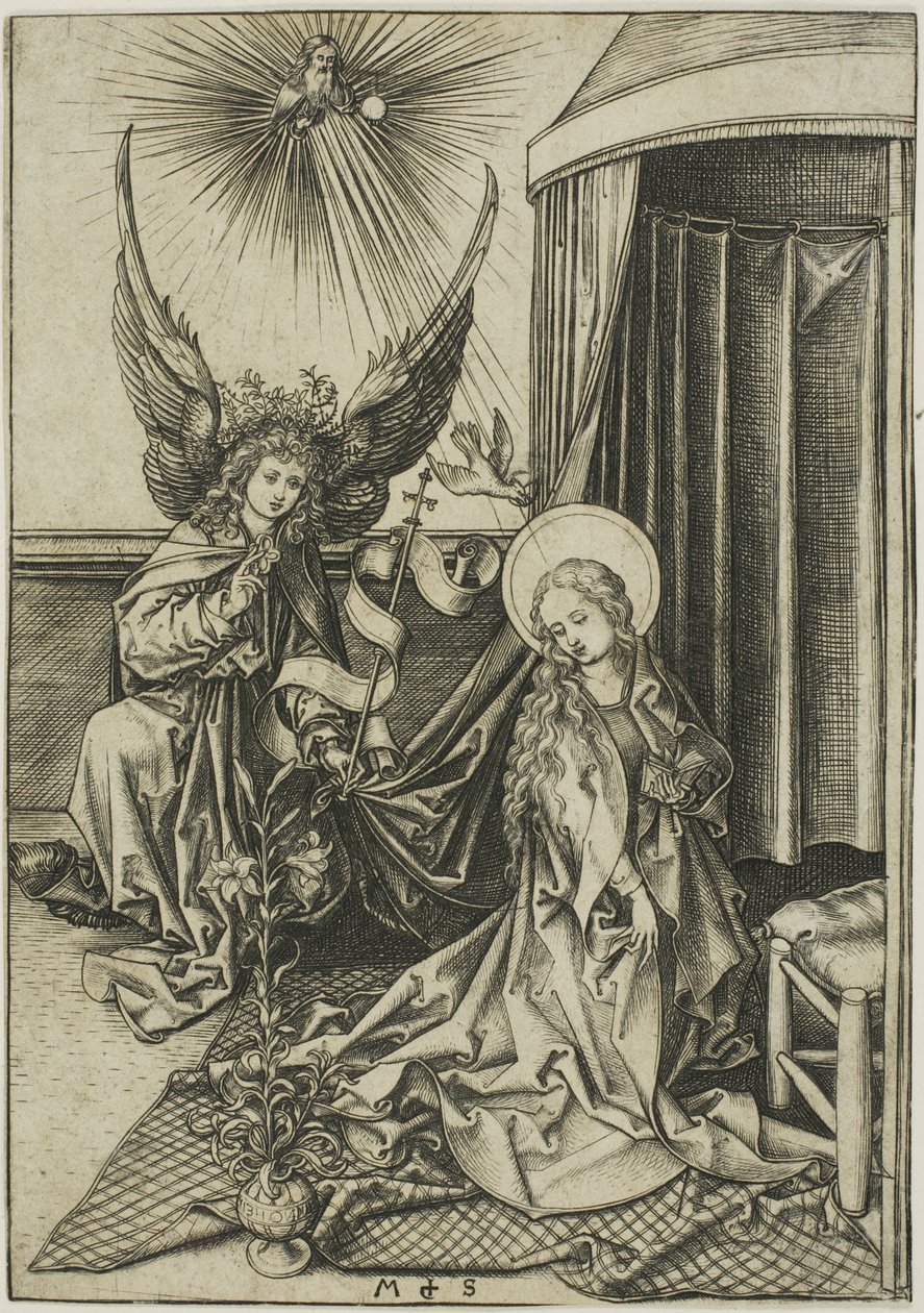 A Anunciação de Martin Schongauer