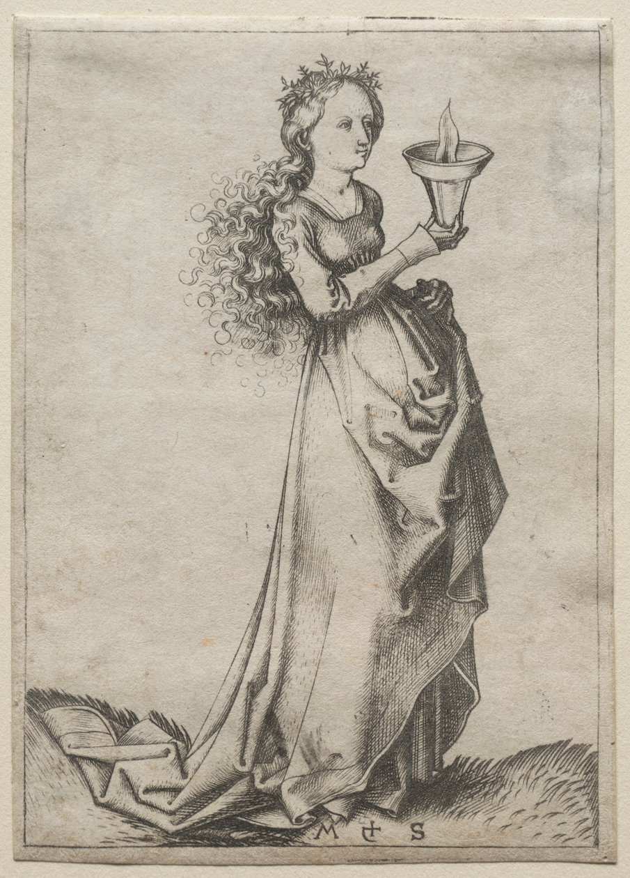 A Primeira Virgem Sábia. de Martin Schongauer