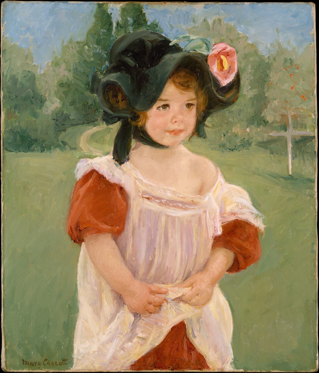 Infância em um jardim de Mary Cassatt
