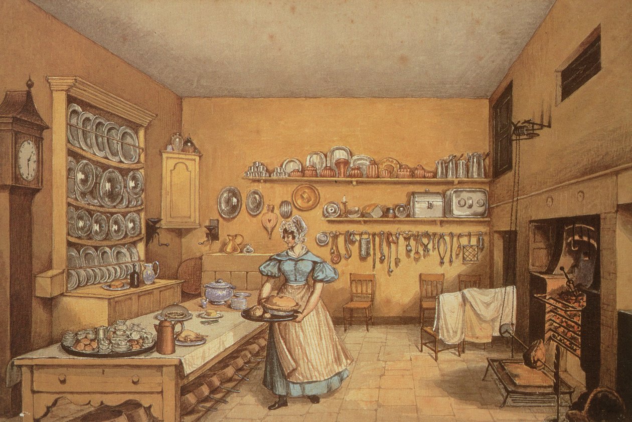 Cozinha no Langton Hall de Mary Ellen Best